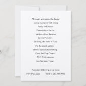 招待状バプティスシルバークロス 招待状 (正面)