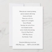 招待状バプテスマ金ゴールドクロス 招待状 (正面)