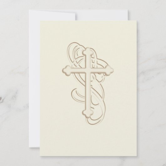 招待状バプテスマ/第一聖餐式 招待状 (正面)