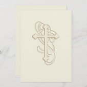 招待状バプテスマ/第一聖餐式 招待状 (正面/裏面)