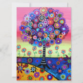 招待状バーのバルミツワーの生命の樹 招待状 (正面)