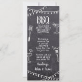 招待状バーベキューガーデンパーティーシャルボードBBQ (裏面)