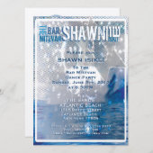 招待状バー（ユダヤ教の）バル・ミツバーカスタマイズ- 招待状 (正面/裏面)