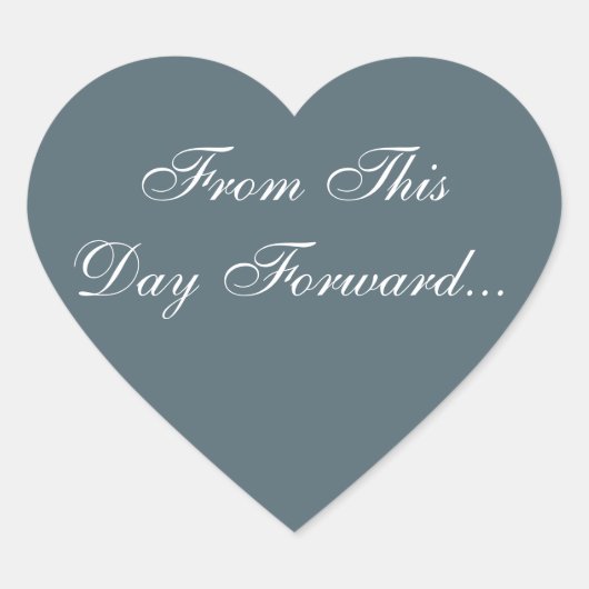 招待状パーソナライズされたカデ ハートシール (正面)