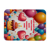 招待状パーソナライズされた誕生日はがき招待状 マグネット (横)