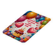 招待状パーソナライズされた誕生日はがき招待状 マグネット (左側)