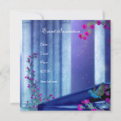 招待状パーティーピアノバーズムーンライトブルー 招待状 (裏面)