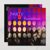 招待状パーティーピンクレイヴ 招待状 (正面/裏面)