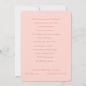 招待状ファーストコミューニオンウォーターカラークロスピーチ 招待状 (裏面)