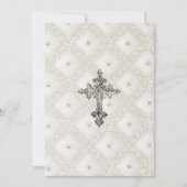 招待状ファーストコミューンキルテッドルックス 招待状 (正面)