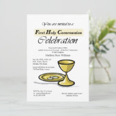 招待状ファースト金ゴールドチャリスパッテン 招待状 (スタンド正面)