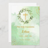 招待状プレミエールコミューニオンセルクルオリヴィエ 招待状 (正面/裏面)