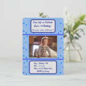 招待状ベビー誕生日 招待状 (スタンド正面)