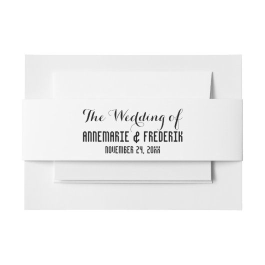 招待状ベリーバンド (正面例)