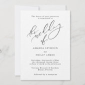 招待状ミニマルスイート 招待状 (正面)