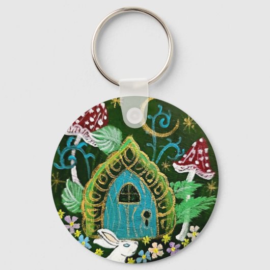 招待状ラウンドキーチェーン キーホルダー (正面)