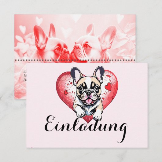 招待状リネ 招待状 (正面/裏面)