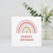 招待状レインボーガールズまたはバースデーカード 招待状 (スタンド正面)