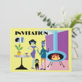 招待状レトロ 招待状 (スタンド正面)