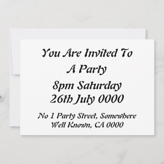 招待状レトロ 招待状 (裏面)