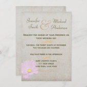 招待状ヴィンテージシンプル紙結婚 招待状 (正面/裏面)