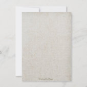 招待状ヴィンテージシンプル紙結婚 招待状 (裏面)