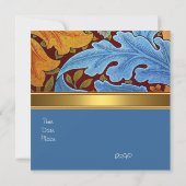 招待状ヴィンテージビクトリアンウィリアムモリスフローラ 招待状 (裏面)