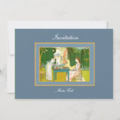 招待状ヴィンテージビクトリアンティーパーティー 招待状 (正面)