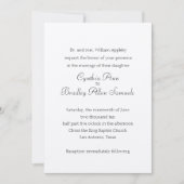 招待状ヴィンテージフローラスプレー 招待状 (正面)