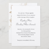 招待状ヴィンテージフローラスプレー 招待状 (正面/裏面)