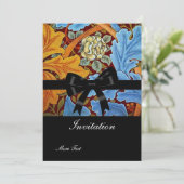 招待状ヴィンテージレトロビクトリアンウィリアム・モリス 招待状 (スタンド正面)