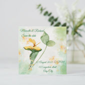 招待状保存日付 招待状 (スタンド正面)