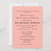 招待状司祭40周年叙位赤 招待状 (裏面)