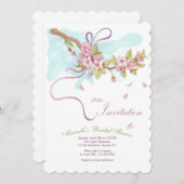 招待状対ブライダルシャワー 招待状 (正面/裏面)