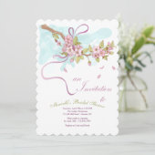 招待状対ブライダルシャワー 招待状 (スタンド正面)