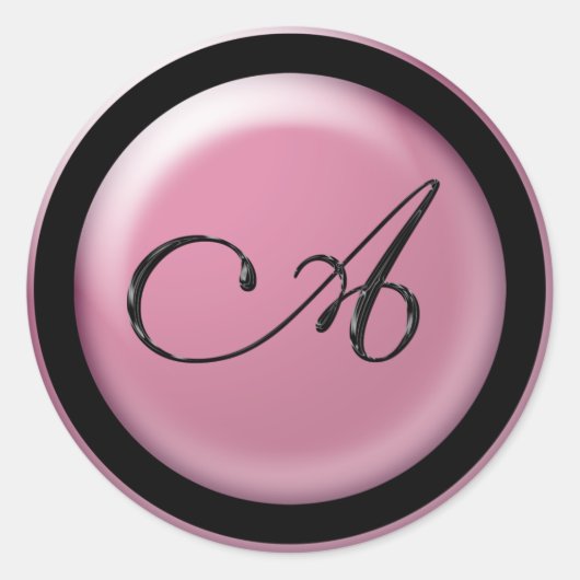 招待状封筒A ラウンドシール (正面)