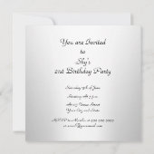 招待状封筒Any誕生日 招待状 (裏面)