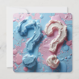 招待状性リビールパーティーカスタム文字 招待状