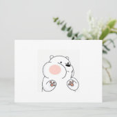 招待状愛らしい赤熊 招待状 (スタンド正面)