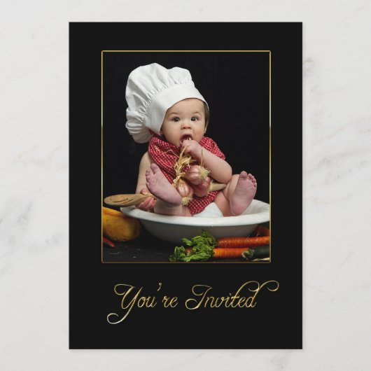 招待状数々の – 目的 – ベビーAS CHEF 招待状 (正面)