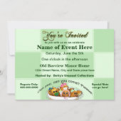 招待状数々の – 目的 – ポテトベビー粉 招待状 (裏面)