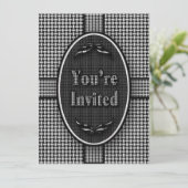 招待状数々の – 目的 – 白黒 招待状 (スタンド正面)