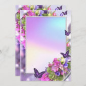 招待状文房具のお知らせ誕生日1日 シーズンカード (正面/裏面)