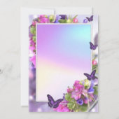 招待状文房具のお知らせ誕生日1日 シーズンカード (裏面)