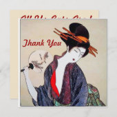 招待状日本のの女性が出席する? 招待状 (正面/裏面)