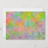 招待状最初の交信抽象芸術とクロス 招待状 (裏面)