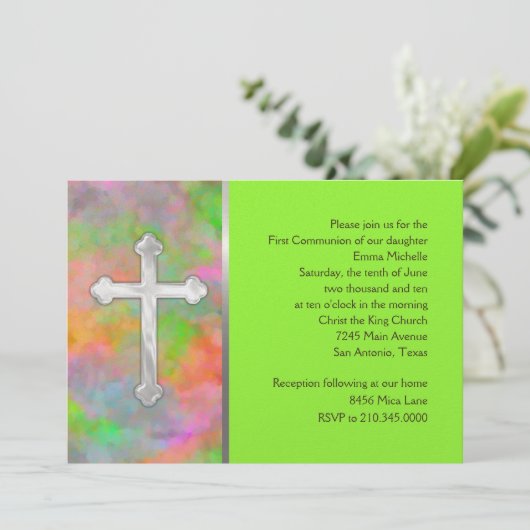 招待状最初の交信抽象芸術とクロス 招待状 (スタンド正面)