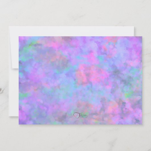 招待状最初の交信抽象芸術とクロス 招待状 (裏面)