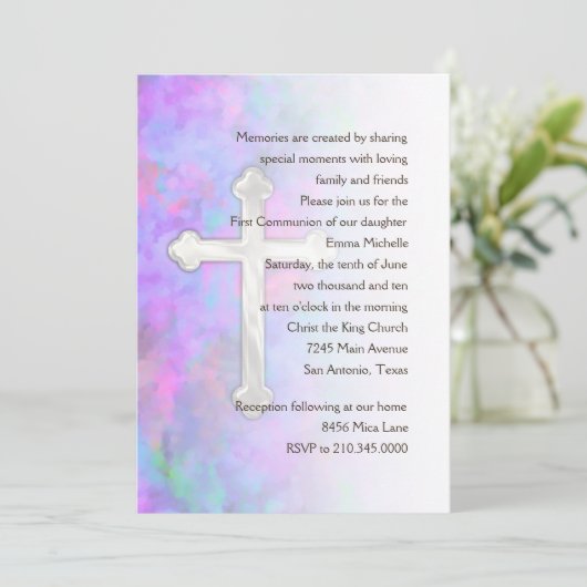 招待状最初の交信抽象芸術とクロス 招待状 (スタンド正面)