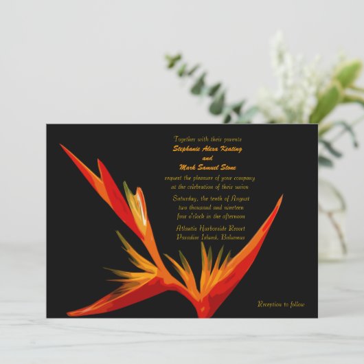 招待状極楽鳥 招待状 (スタンド正面)